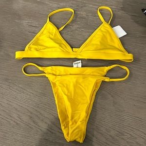 Yellow bikini